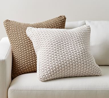 Bayside Seedstitch Pillow Cover | Pottery Barn (US)