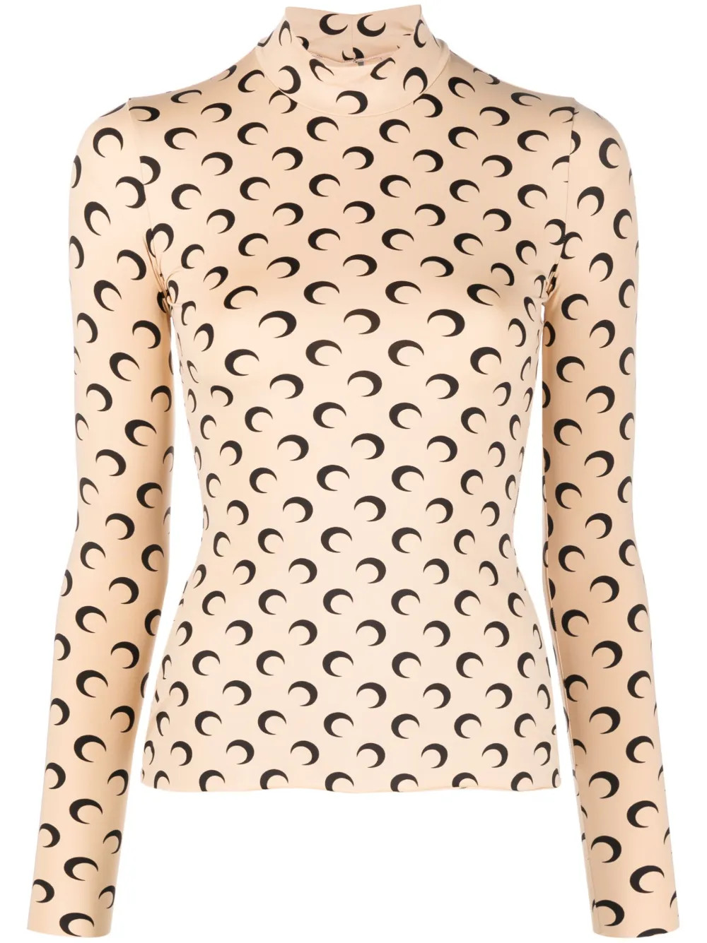 Crescent Moon-print jersey top | Farfetch Global