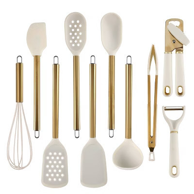 Cook With Color 10pc Kitchen Tool Set Cream | Target