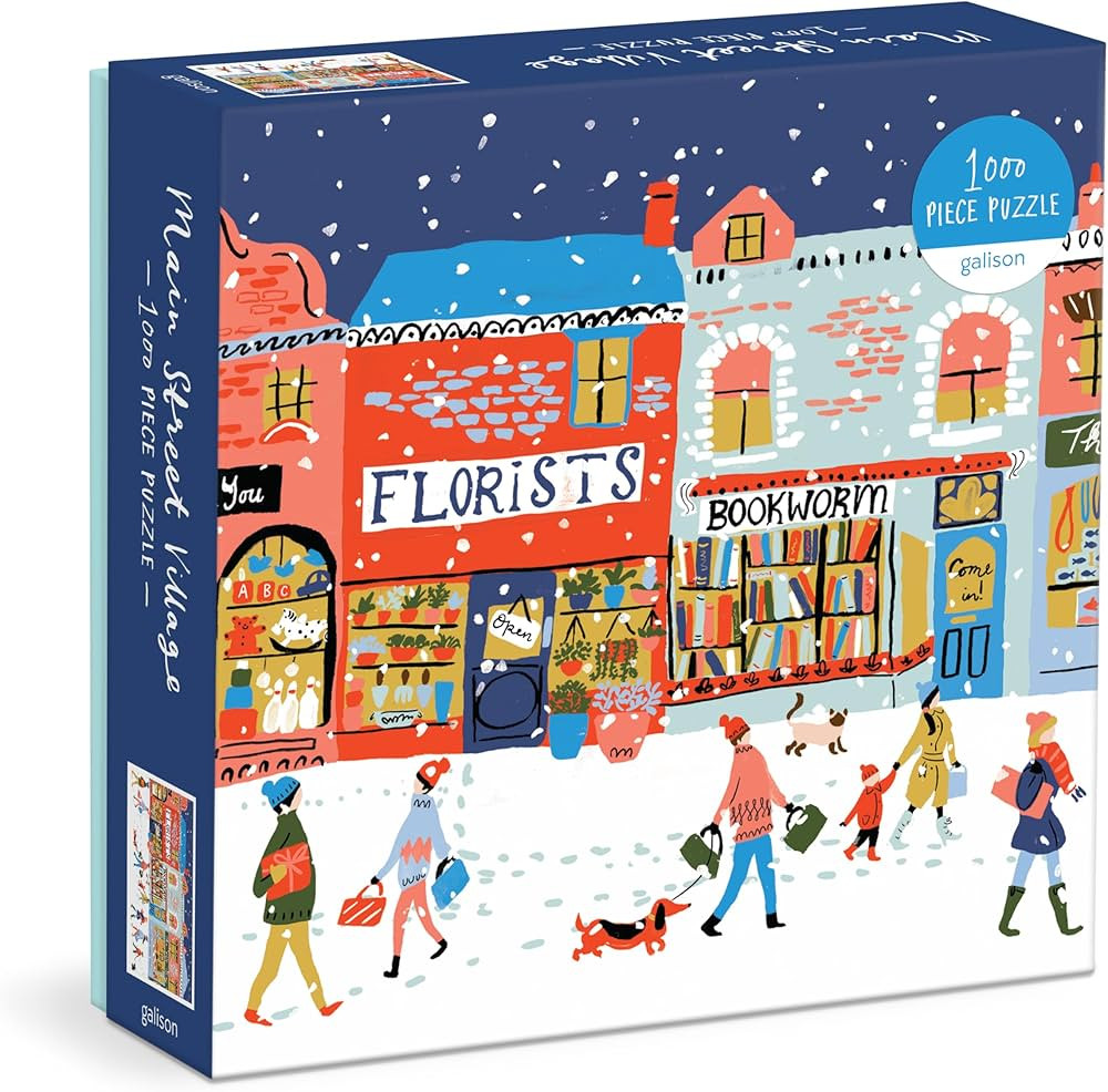 Galison Main Street Village 1000Pc Puzzle, Multicolor | Amazon (US)