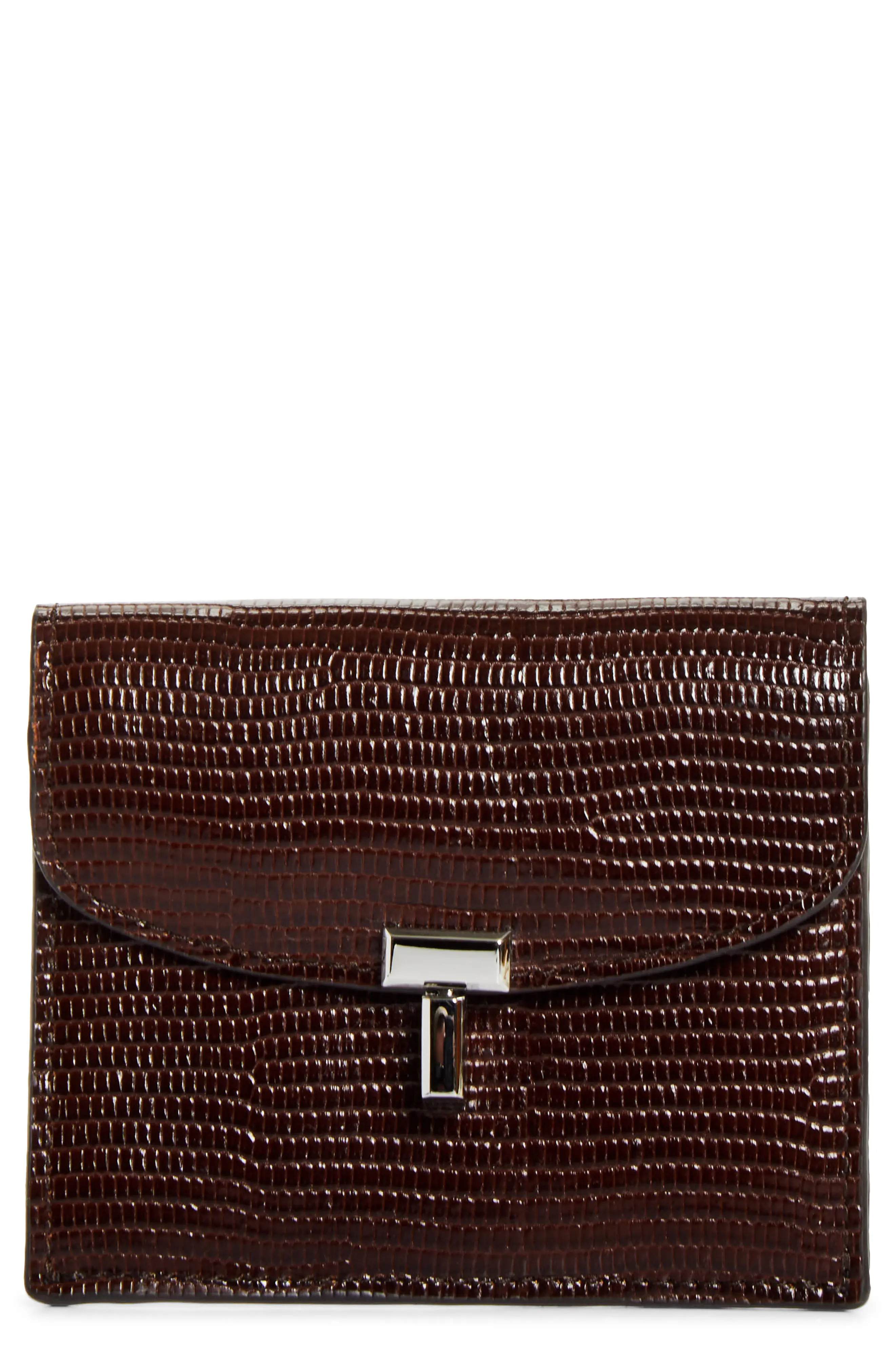 T-Lock Lizard Embossed Card Holder (Women) | Nordstrom | Nordstrom