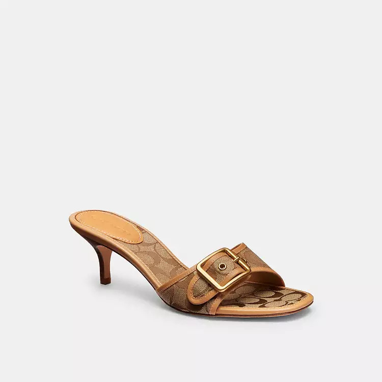 Margot Sandal In Signature Jacquard | Other Shoes | Coach | COACH\u00ae | Coach (US)