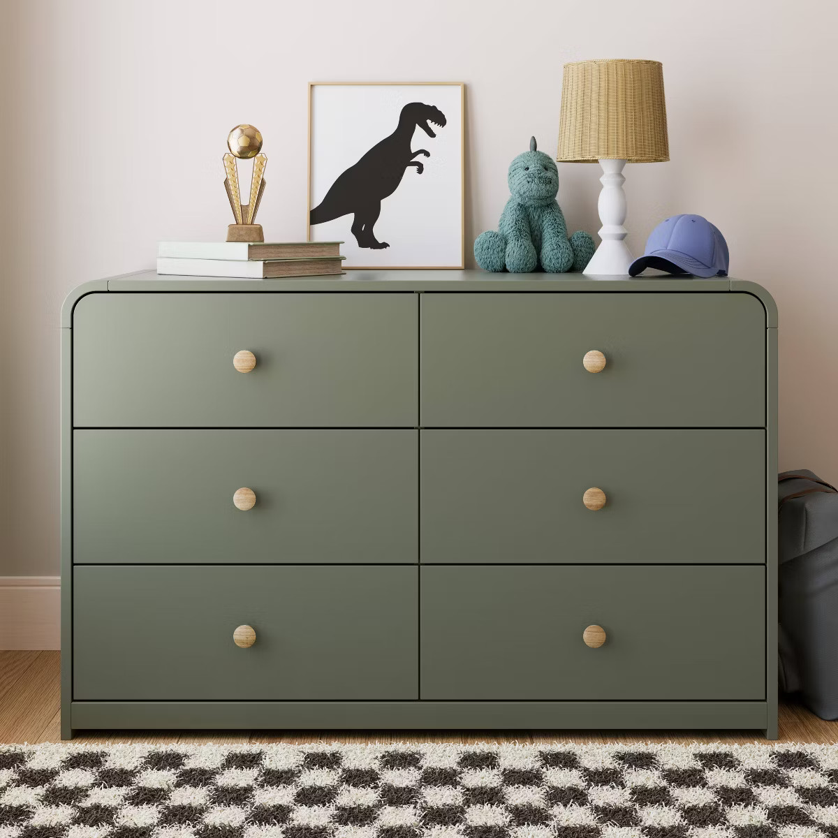 Storkcraft Santos 6-Drawer Double Dresser  - Olive | Target