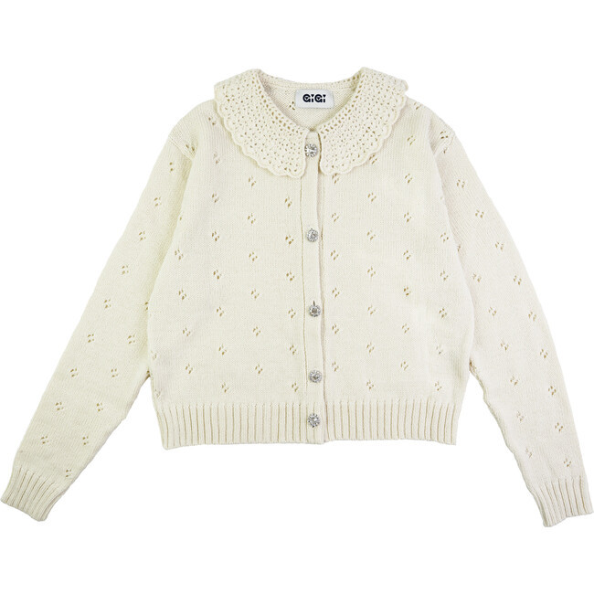 Women's Dolly Cardi, Cream | Maisonette