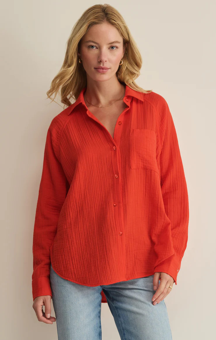 The Perfect Airy Gauze Button Up | Z Supply
