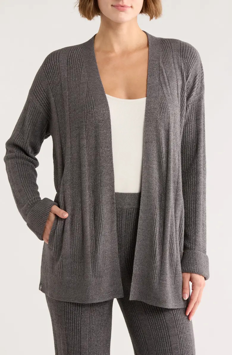 Barefoot Dreams® CozyChic Ultra Lite® Variegated Rib Open Cardigan | Nordstromrack | Nordstrom Rack
