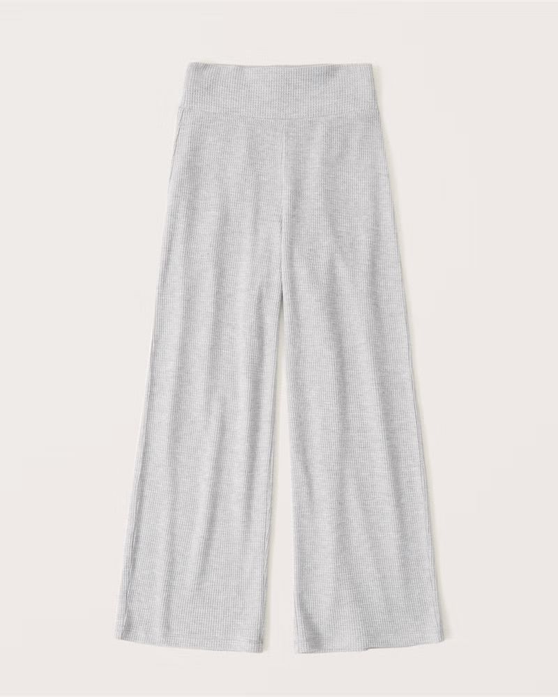 Women's Waffle Lounge Wide Leg Pants | Women's Up to 30% Off Select Styles | Abercrombie.com | Abercrombie & Fitch (US)