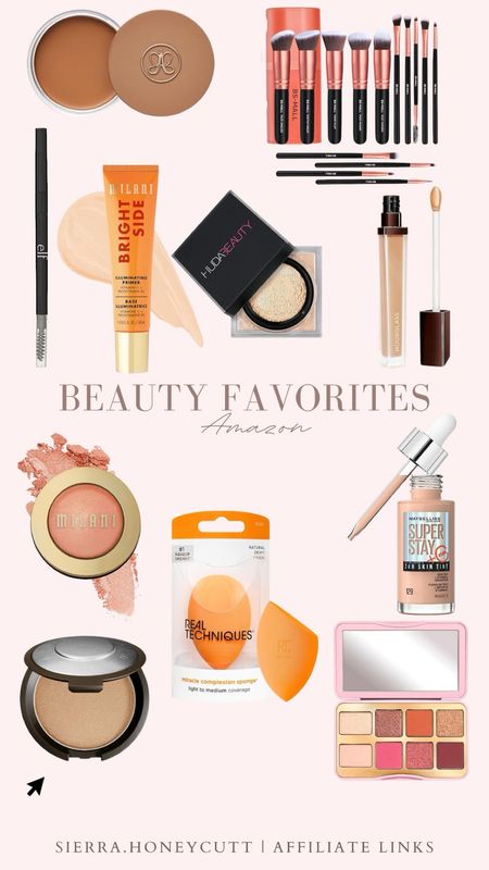 Amazon beauty favorites, primer, foundation, setting powder, concealer, blush, eyeshadow n 

#LTKSeasonal #LTKbeauty #LTKfindsunder100