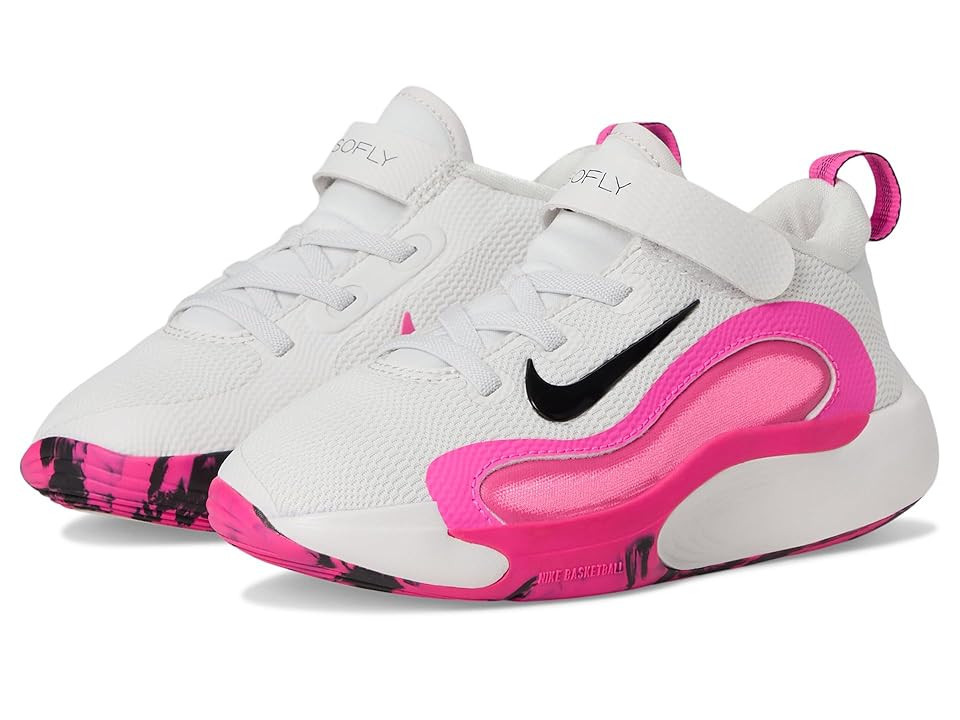 Nike Kids IsoFly (Toddler/Little Kid) Kids Shoes Platinum Tint/Black/Laser Fuchsia: 13 Little Kid M, Textile | Zappos.com