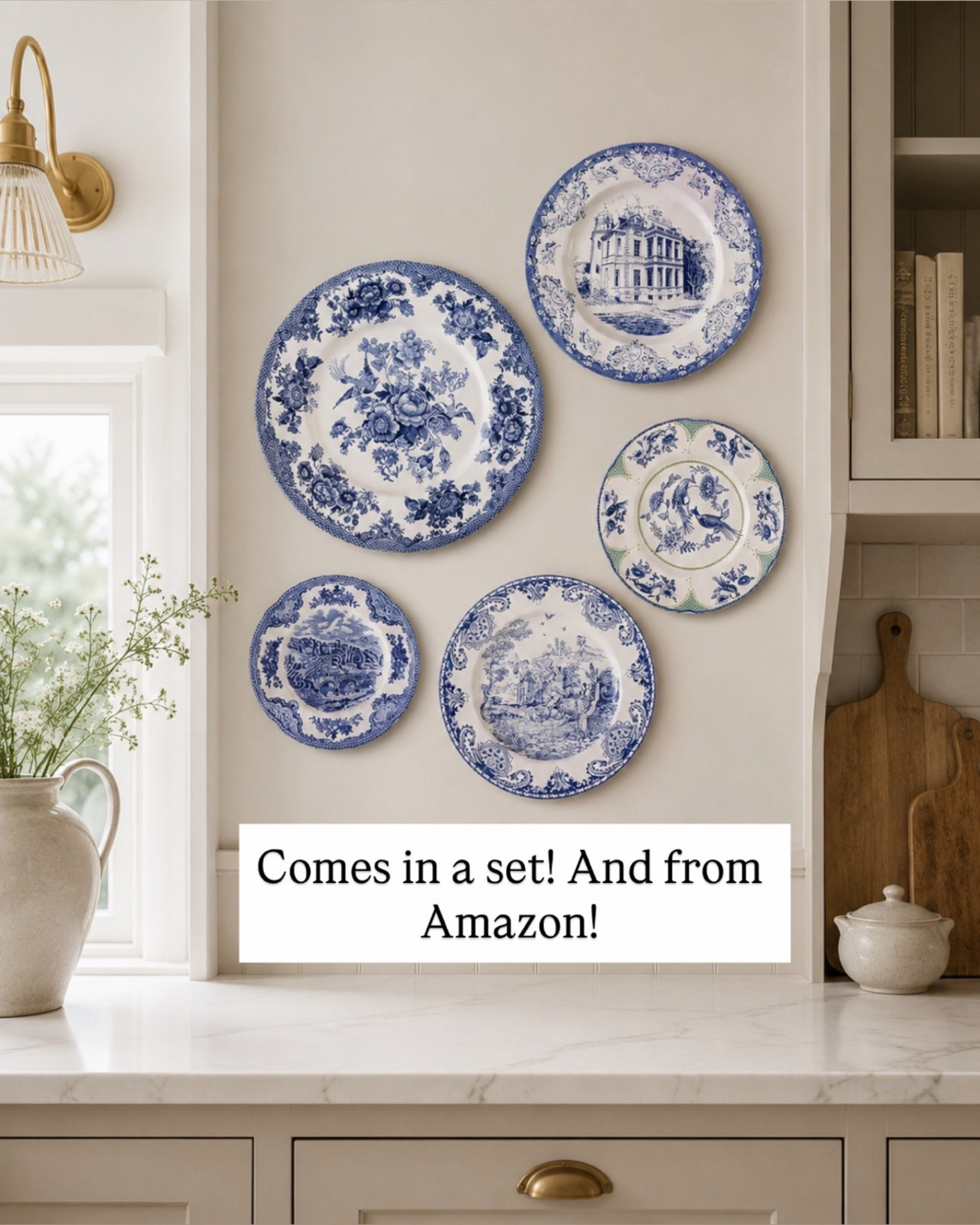 Blue & white plates are one of my favorite ways to add a little collected charm to a kitchen 💙🤍

I love how mixing different patterns, sizes, and scenes makes the wall feel collected over time instead of overly matched. Such an easy way to bring that classic cottage feel to a kitchen!

#LTKHome #LTKSaleAlert