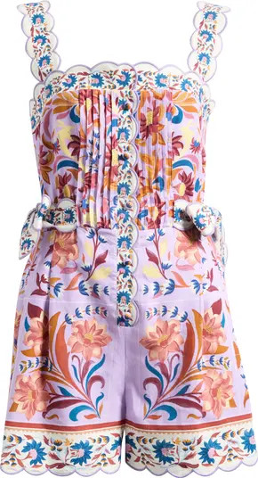 Flower Tiles Lilac Romper | Nordstrom