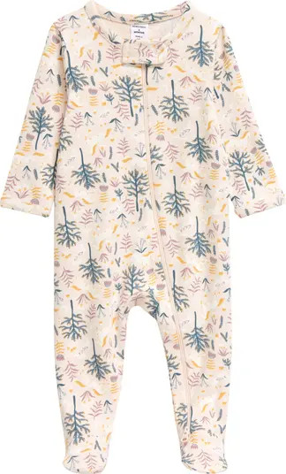 Print Cotton Footie | Nordstrom