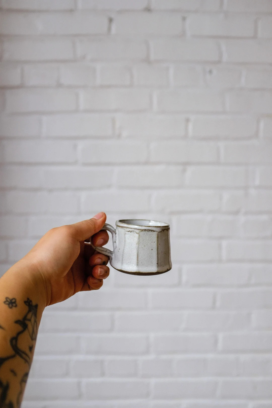 Faceted Espresso Cup Rustic Handbuilt Pottery Mug 2oz Made to Order - Etsy | Etsy (US)