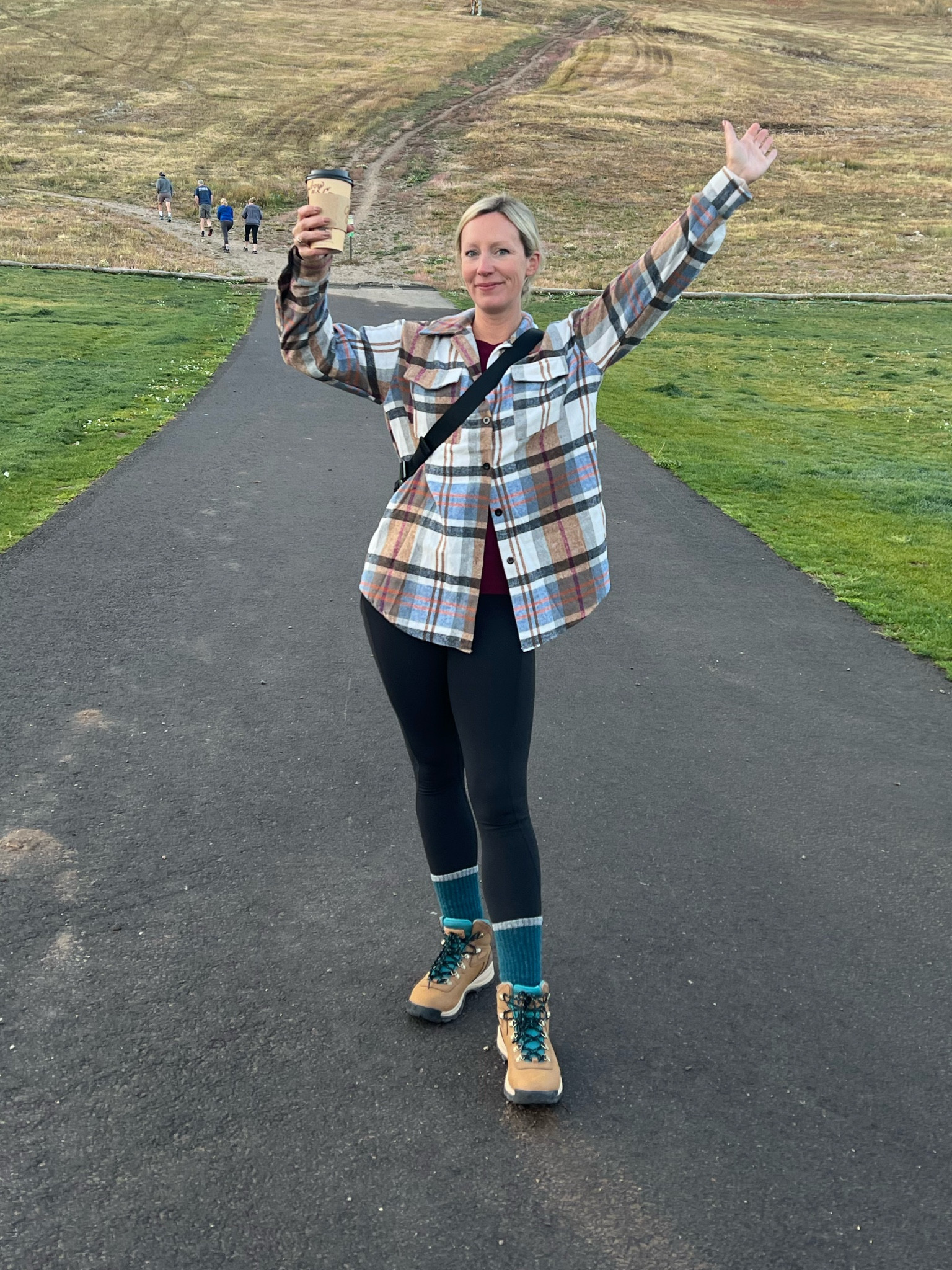 The cutest shacket & hiking boots - perfect for fall! Wearing a small in the shacket. 

#LTKSeasonal