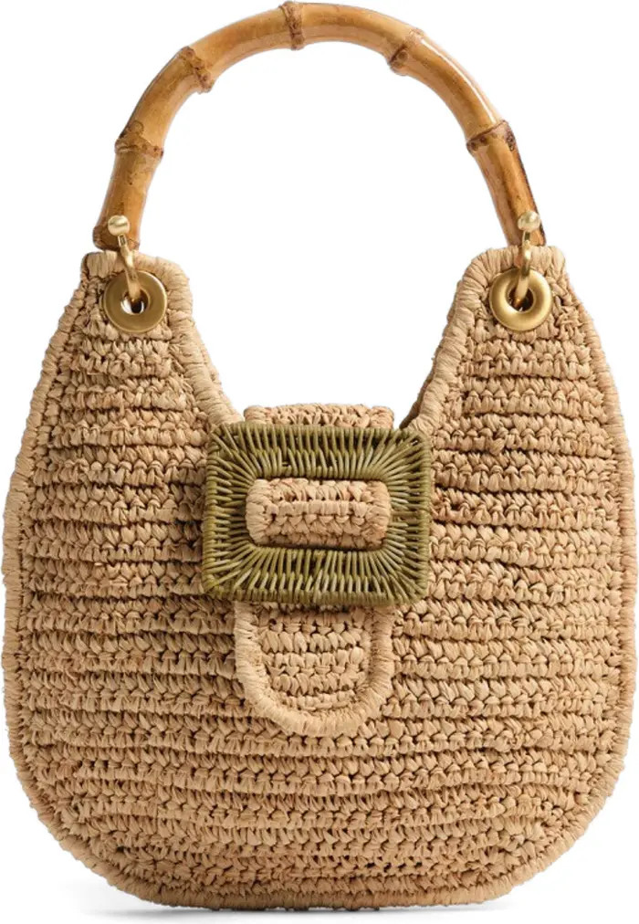 The Avis Raffia Hobo Bag | Nordstrom