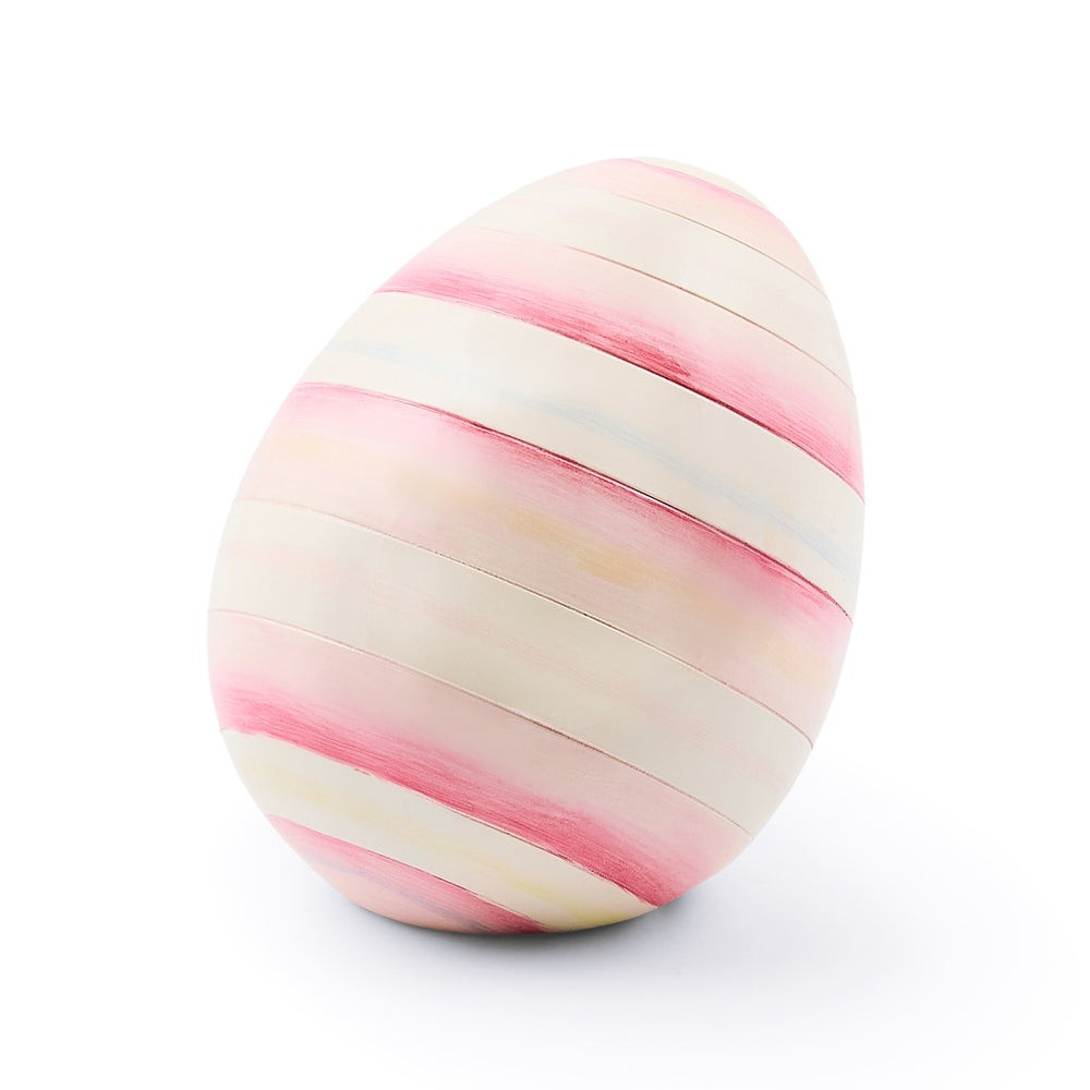 Bubblegum Stripe Mini Egg | MacKenzie-Childs