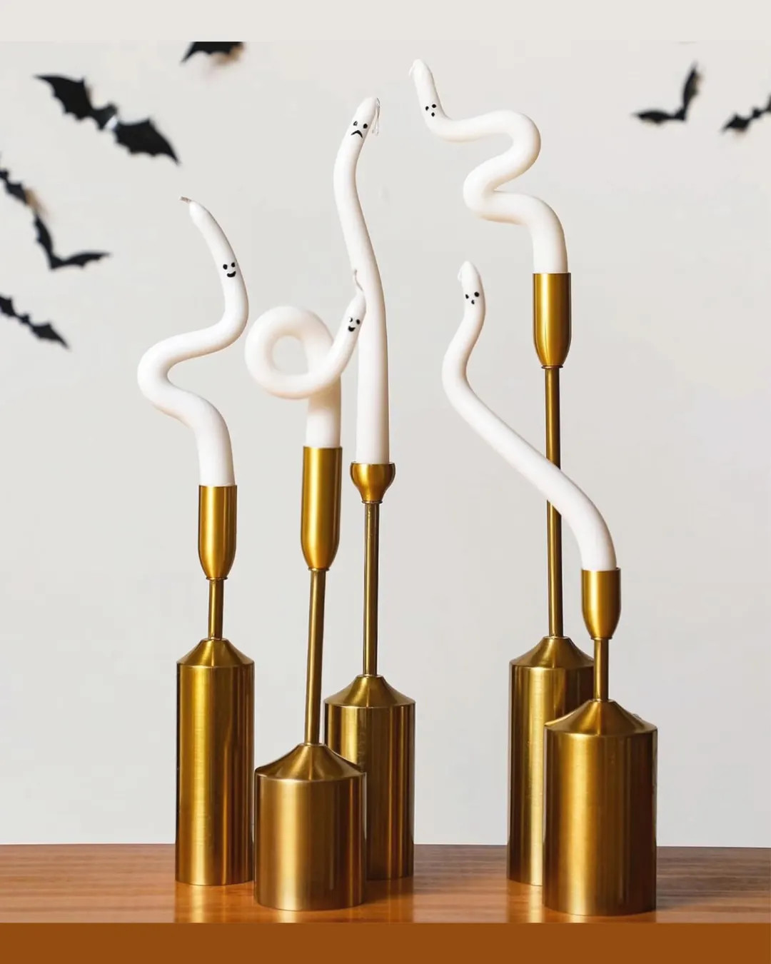 Handmade Ghost Candles: Twisted Paraffin Wax Halloween Decor - Etsy | Etsy (US)