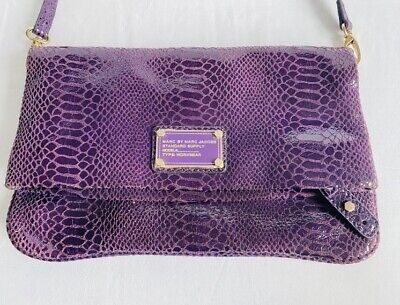 MARC By Marc Jacobs Purple Snake Skin Standard Party Shoulder Clutch Bag K1 | eBay AU