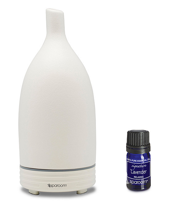 SpaRoom Aromatherapy Diffusers - White UltraMist Ceramic Diffusing Mister & Essential Oil | Zulily