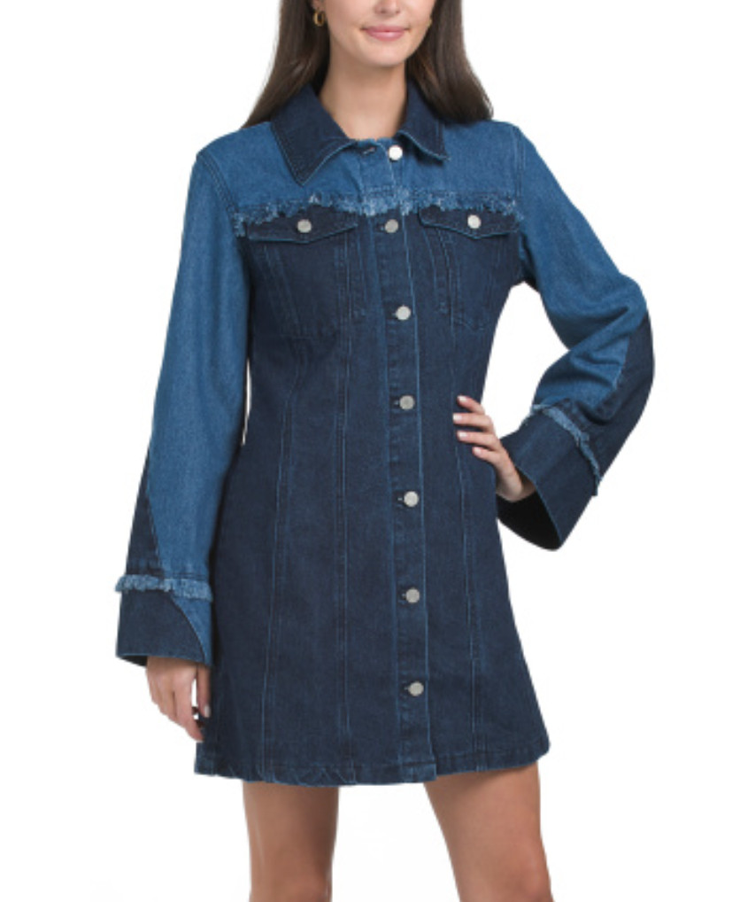 ✨Fall Arrival Under $50: ENGLISH FACTORY- Contrast Denim Button Up Mini Dress✨

Denim design, frayed trim, color block design, 2 chest button pockets

#LTKSeasonal #LTKStyleTip #LTKFindsUnder50