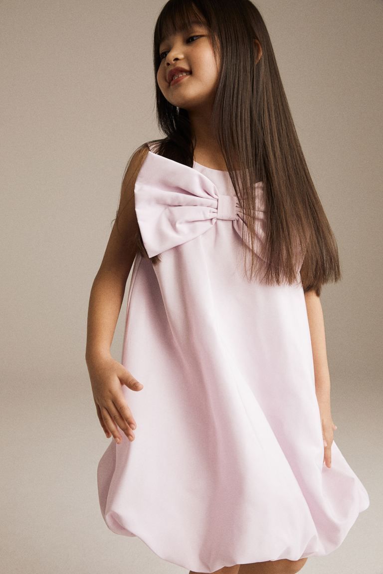 Bow-detail Dress - Light purple - Kids | H&M US | H&M (US + CA)