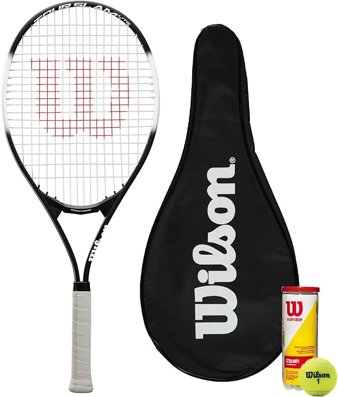 Wilson Tour Slam Lite Tennis Racket, Full Protective Cover & 3 Wilson Championship Tennis Balls | Amazon (UK)
