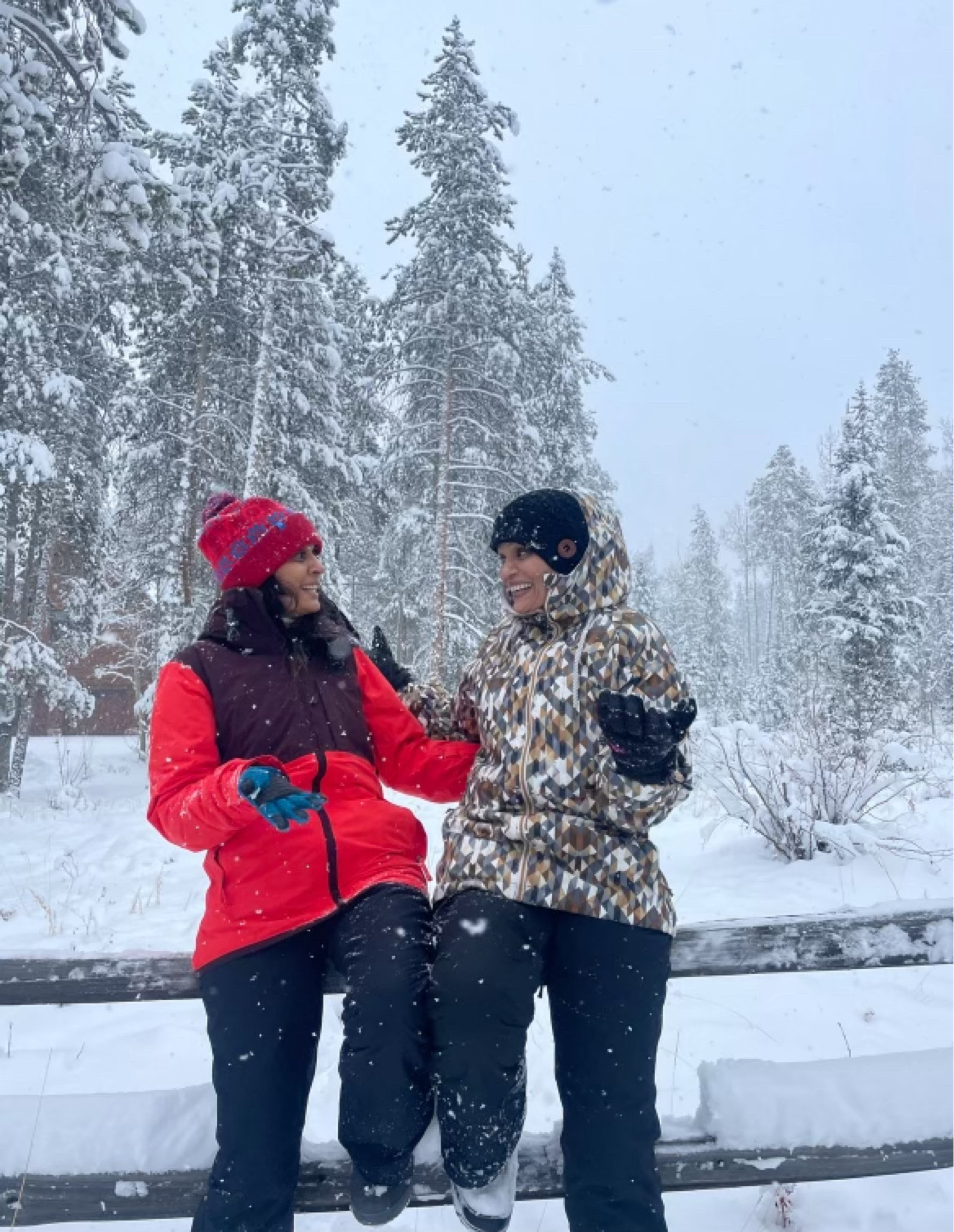 To ski I wear glove liners and then mittens. I have more control of my poles with mittens and well if you know me you know I need the glove liners and hand warmers for warmthh

#LTKSeasonal