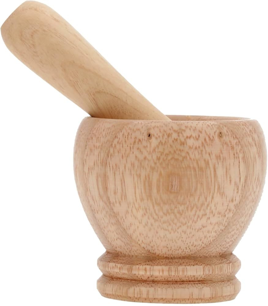 Handmade Mortar and Pestle Set Small - 2.75 Inch Fresno Wood Pilon, Grinding Bowl - Arte Xico Han... | Amazon (US)
