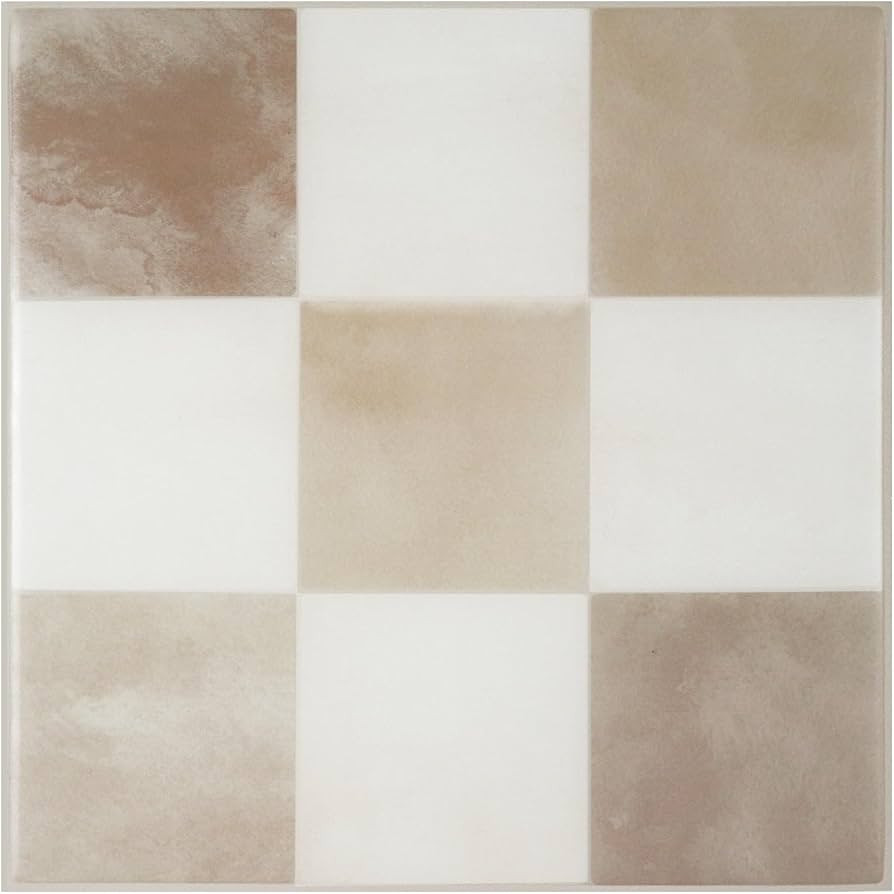 SMART TILES Peel and Stick Backsplash - 5 Sheets of 7,75" x 7,75" - 3D Adhesive Peel and Stick Ti... | Amazon (US)