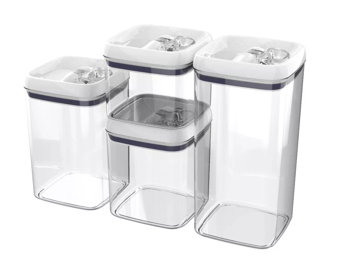 CGT Christmas Plastic Food Storage Containers with Lids Winter