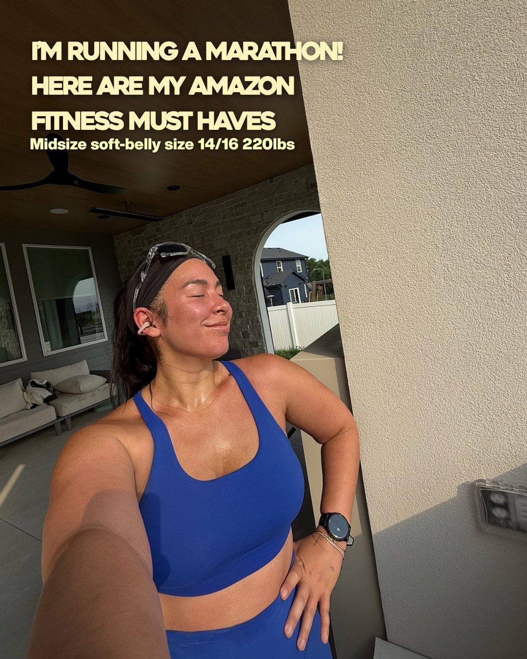 I’m running a marathon this weekend! Here are all of my amazon fitness must haves. Wearing an XL in all clothing. Midsize, midsize fashion, fitness, running, amazon, amazon prime day 2026, chicago marathon