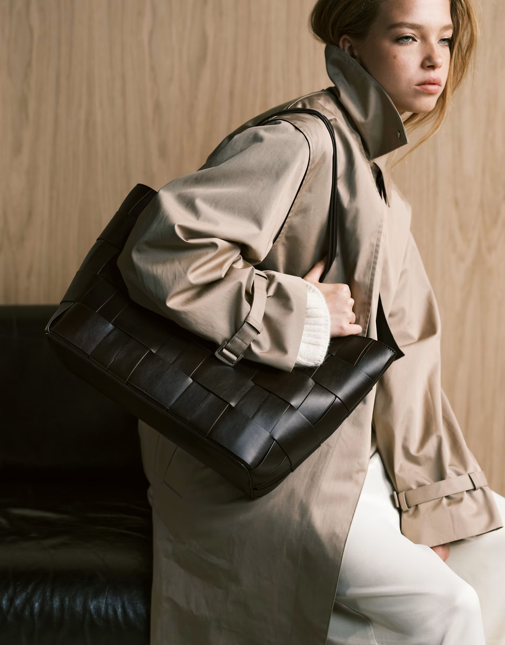 ASOS DESIGN weave tote bag in dark chocolate | ASOS | ASOS (Global)