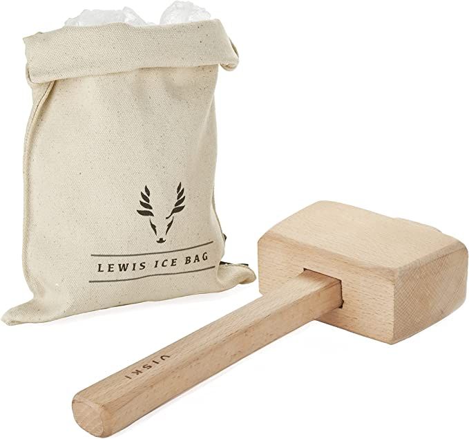 Viski Professional Lewis Bag and Mallet Bartender Kit & Bar Tools Kitchen Accessory 12", Ice Bag ... | Amazon (US)