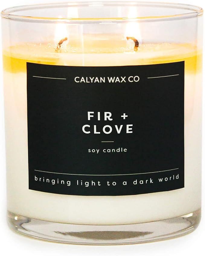 Fir & Clove Scented Holiday Candle, Soy Wax Candles for The Home Scented with Phthalate Free Oils... | Amazon (US)