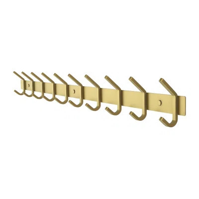 Quamane Metal Wall 10 - Hook Wall Mounted Coat Rack | Wayfair North America