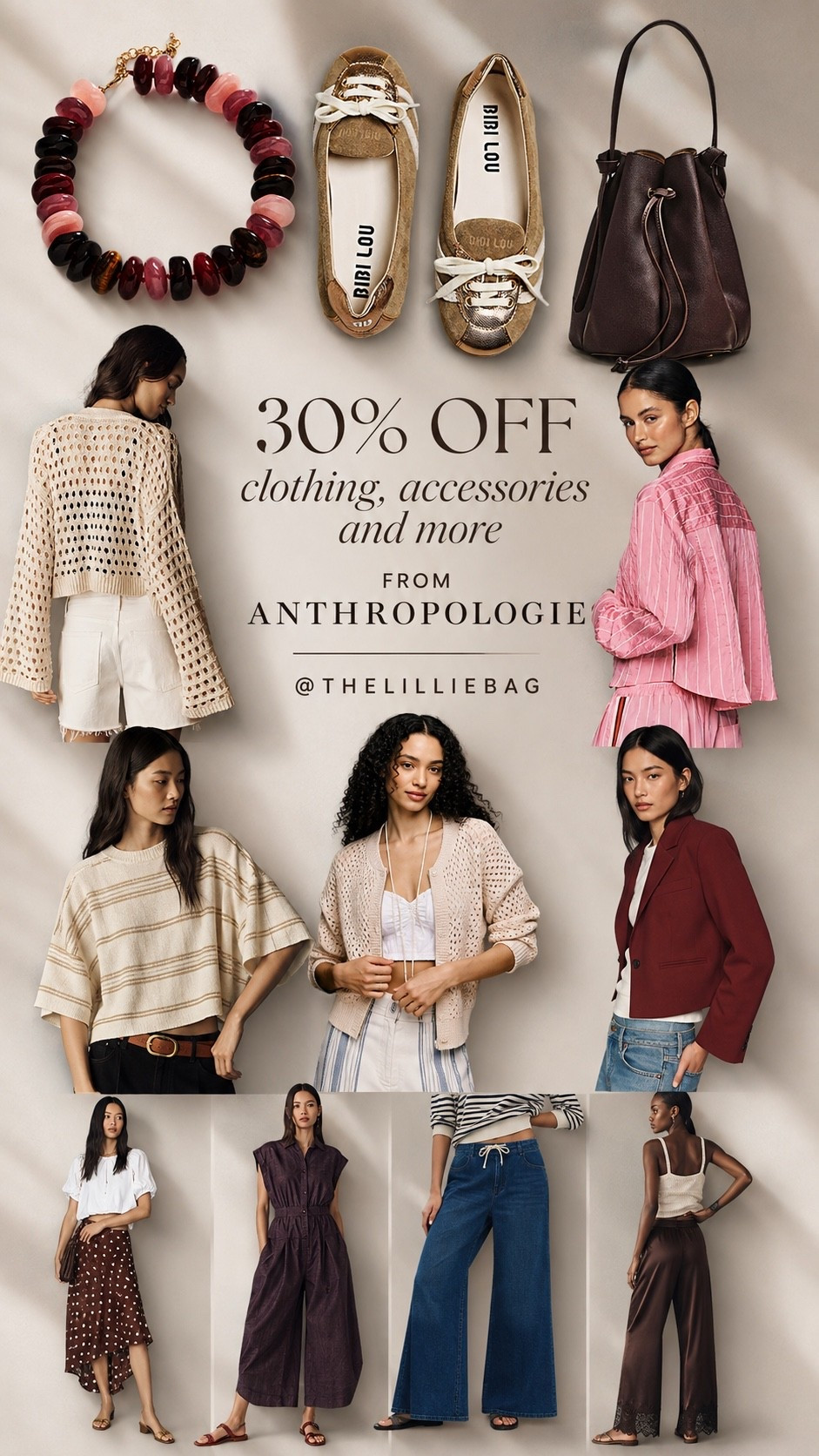 Anthropologie is giving us a reason to start thinking about fall 🍂🤎 30% off clothing, accessories + more, including so many elevated transitional pieces I’m loving right now! Think rich chocolate + burgundy tones, easy layers, statement accessories, wide leg denim + pieces you can wear now and into fall.

Anthropologie, AnthropologieStyle, FallFashion, FallOutfits, FallFashion2026, TransitionalStyle, CasualChic, ElevatedBasics

#LTKSeasonal #LTKSaleAlert