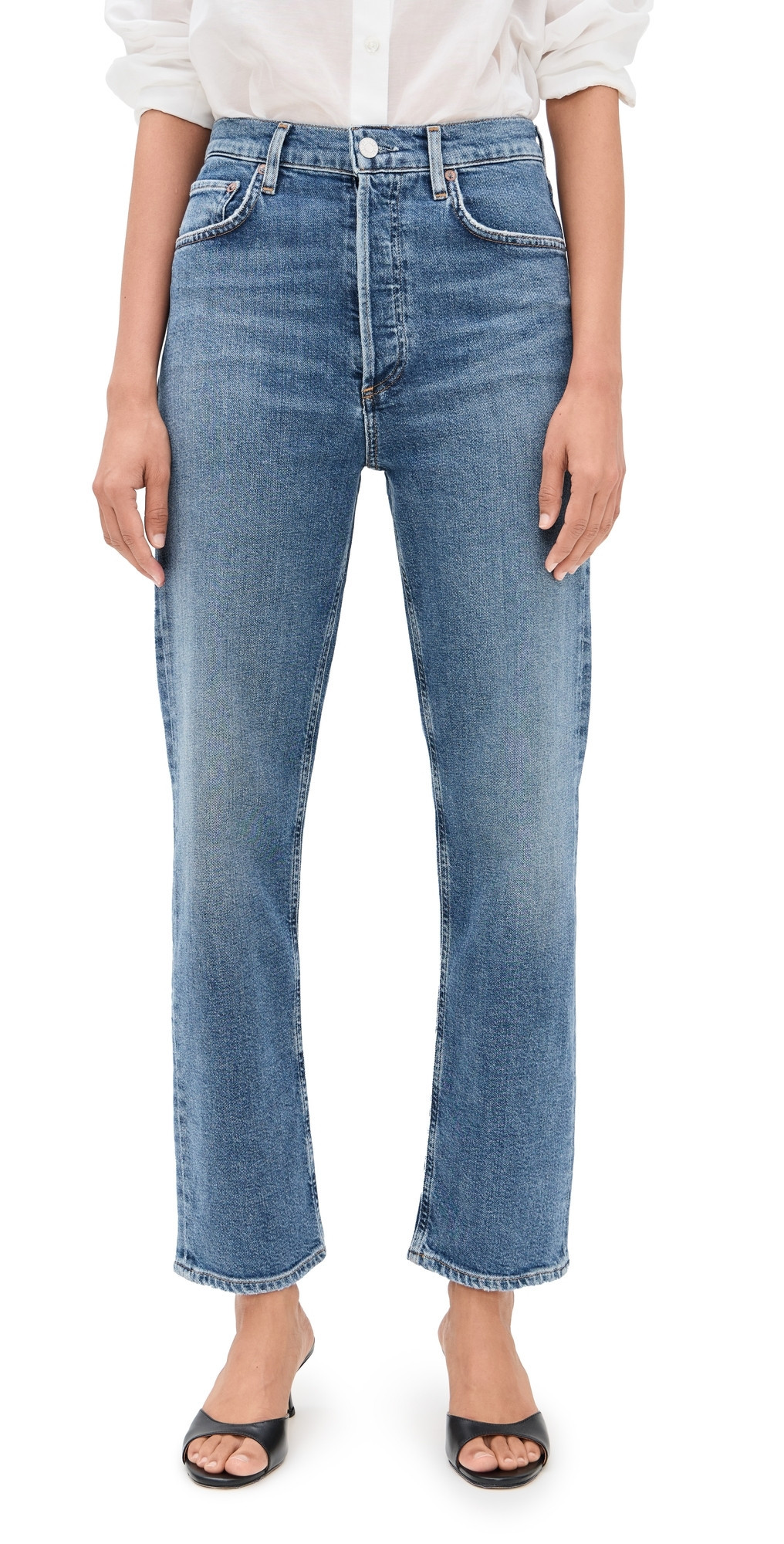 AGOLDE 90s Pinch Waist Jeans Overcast 24 | Shopbop