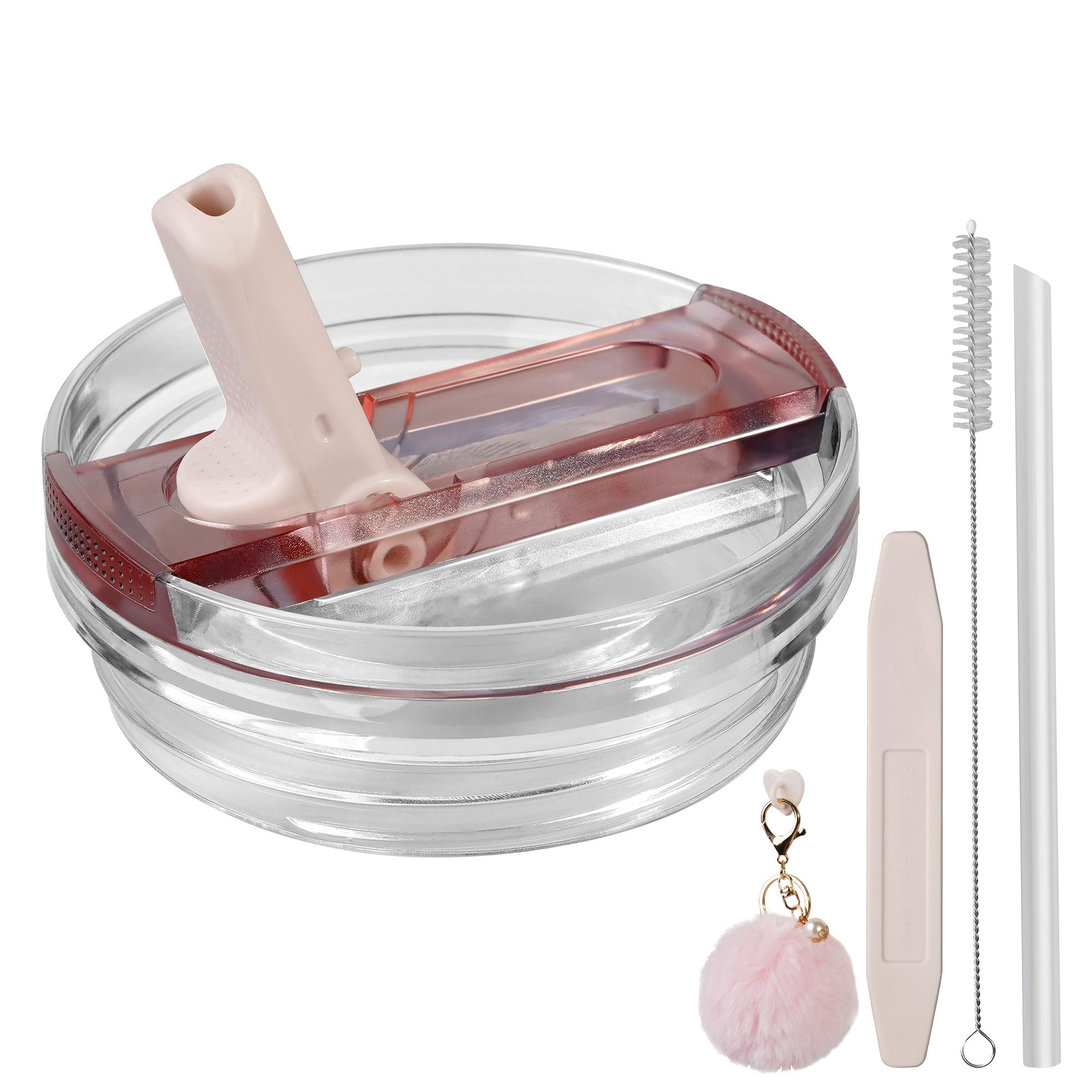 Replacement Protour Lid for Stanley Quencher, Stanley Cup Leak-proof Lid Acessories with Cute Flu... | Amazon (US)