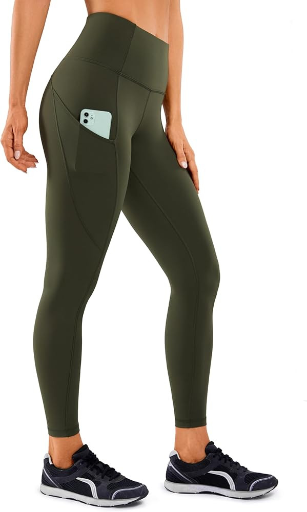 CRZ YOGA Women's Naked Feeling Gym Leggings Squat Proof High Waist Yoga Pants Sports Tights with ... | Amazon (UK)