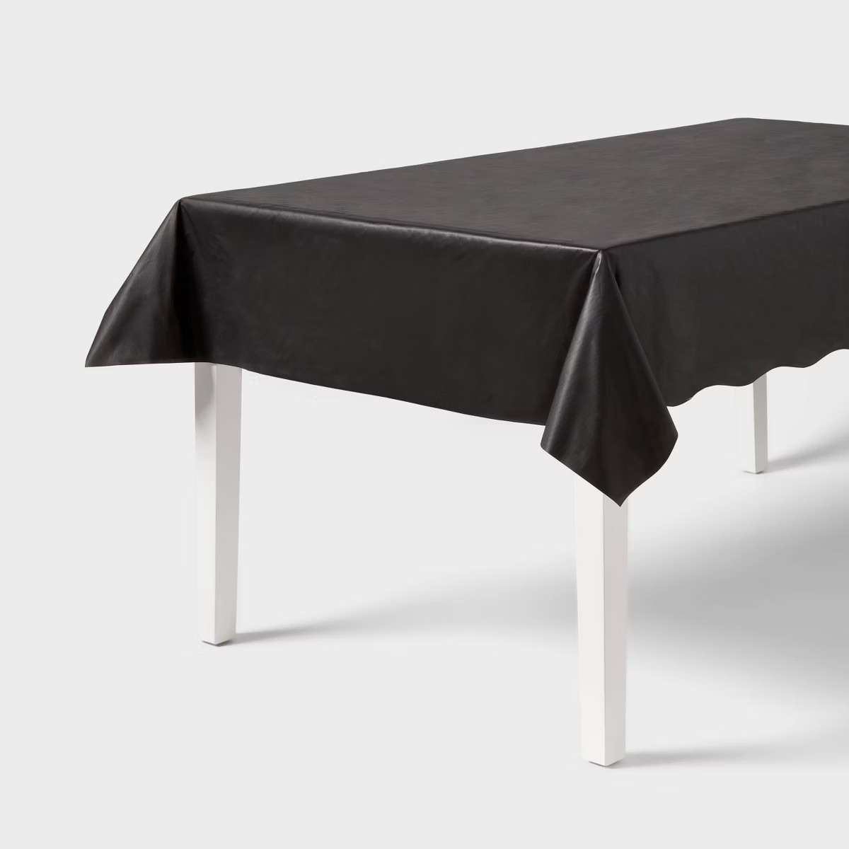 54" x 108" Solid Table Cover Black - Spritz™ | Target
