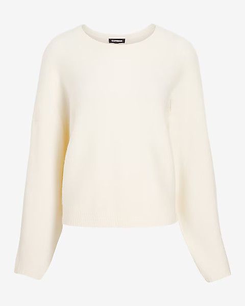 Cozy Crew Neck Dolman Sleeve Sweater | Express
