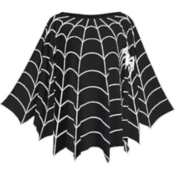 Spooktacular Creations Spider Web Dress Poncho Costumes with Glow Effect and Crown for Women Hall... | Amazon (US)
