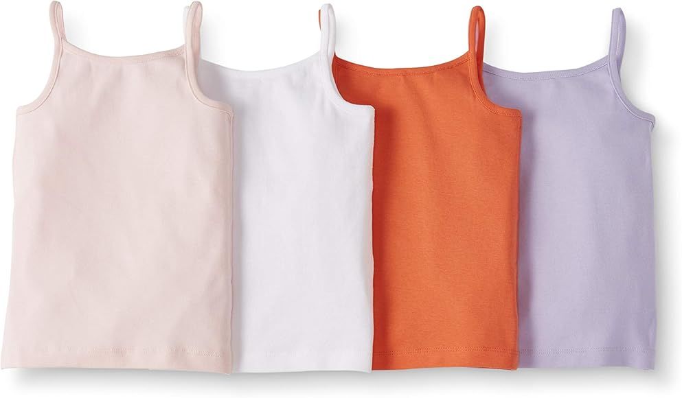 Moon and Back by Hanna Andersson Girls' 4-Pack Organic Cotton Camisole | Amazon (US)