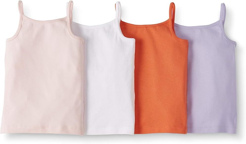 Moon and Back by Hanna Andersson Girls' 4-Pack Organic Cotton Camisole | Amazon (US)