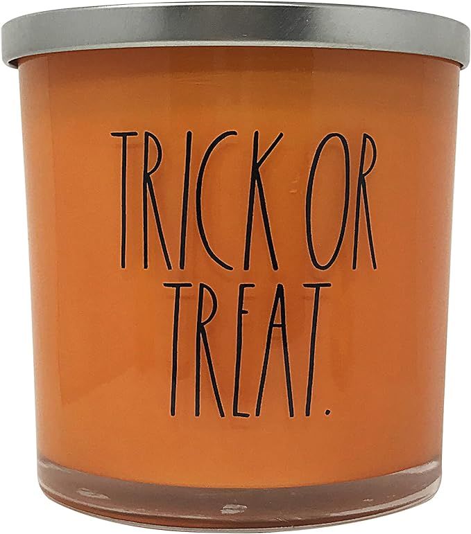 Rae Dunn Halloween Triple Wick Scented Candle, (24 oz) (Pumpkin Season Scent/Trick or Treat) | Amazon (US)