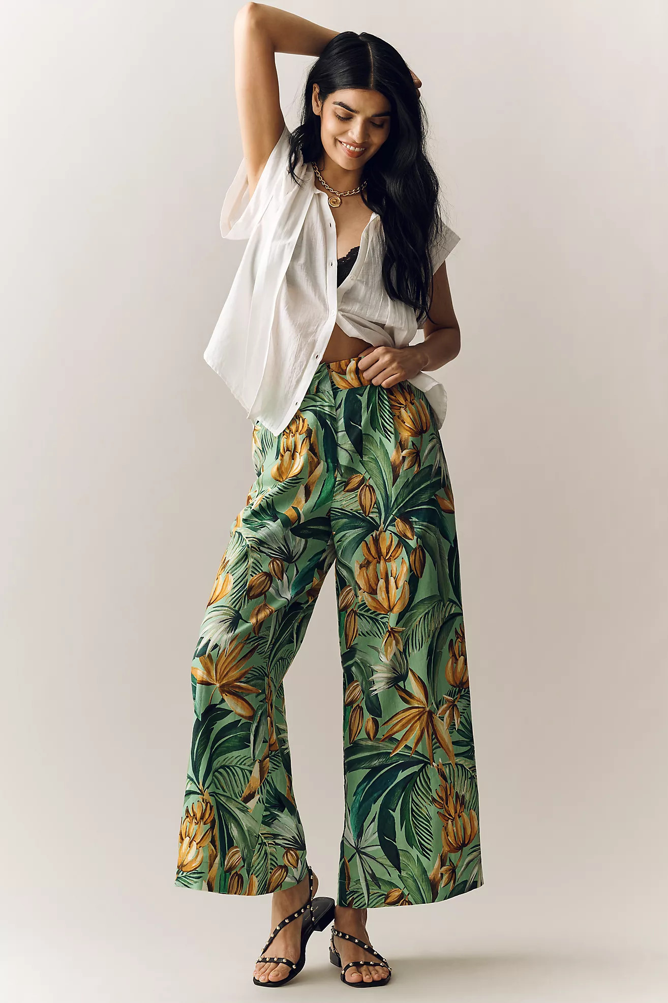 Farm Rio x Anthropologie Palm Fruit Pants | Anthropologie (US)