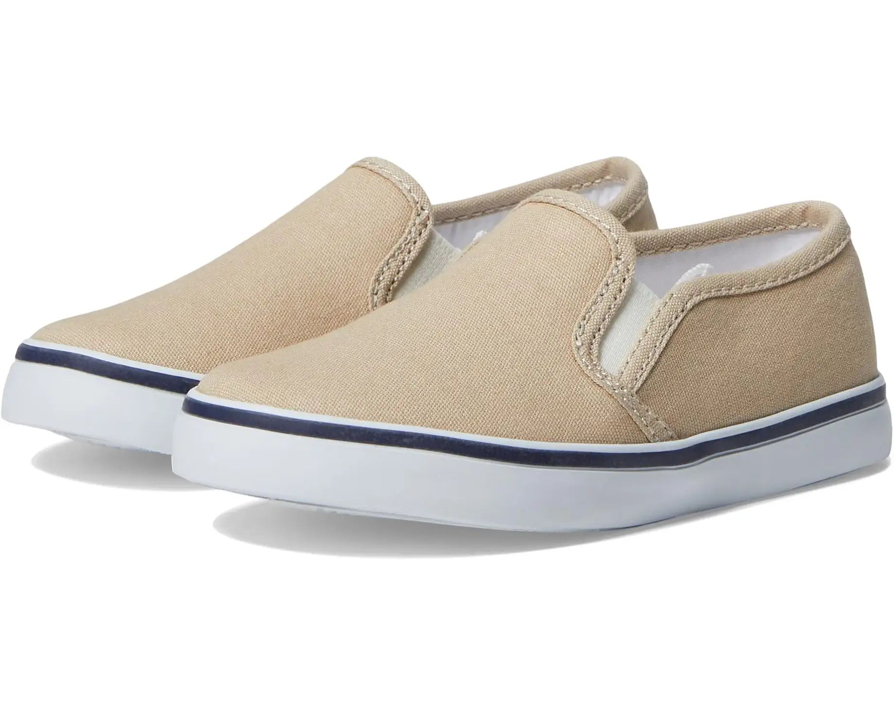 Janie and Jack Linen Slip-On Sneakers (Toddler/Little Kid/Big Kid) | Zappos