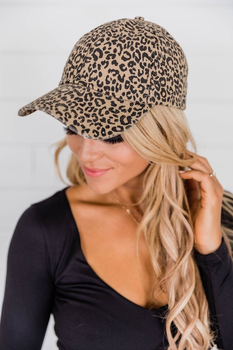 Pleased To Meet You Animal Print Baseball Hat | The Pink Lily Boutique