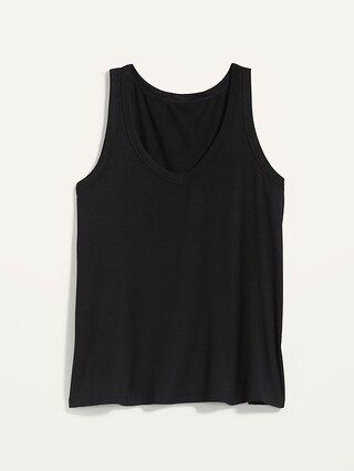 Luxe Jersey-Knit V-Neck Tank Top for Women | Old Navy (US)