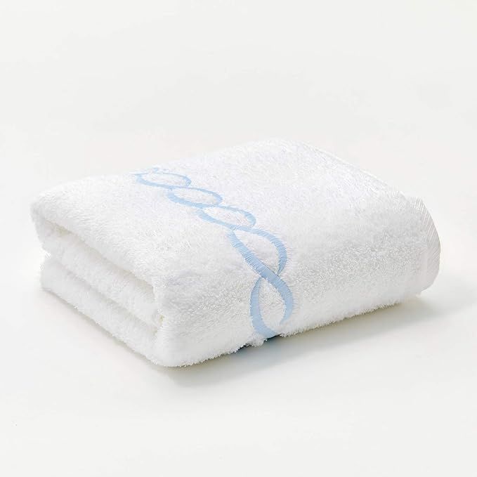 Superior 1000 Gram Egyptian Cotton Oversize 63 x 31 Bath Towel, 1 Piece, Blue Chain | Amazon (US)